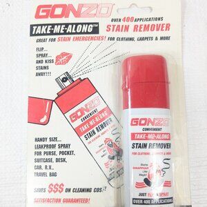 GONZO Take Me Along Stain Remover spray Clothes Fabric Carpet travel 1oz READ